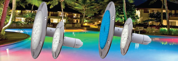 Projecteur spot à led (blanc ou couleur) haute luminosité pour éclairage piscine